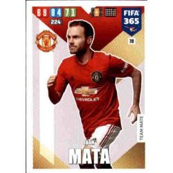Juan Mata Manchester United 78 FIFA 365 Adrenalyn XL 2020