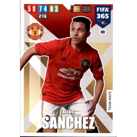 Alexis Sánchez Manchester United 80 FIFA 365 Adrenalyn XL 2020