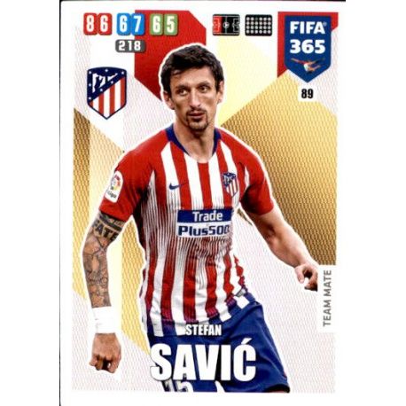 Stefan Savić Atlético Madrid 89 FIFA 365 Adrenalyn XL 2020