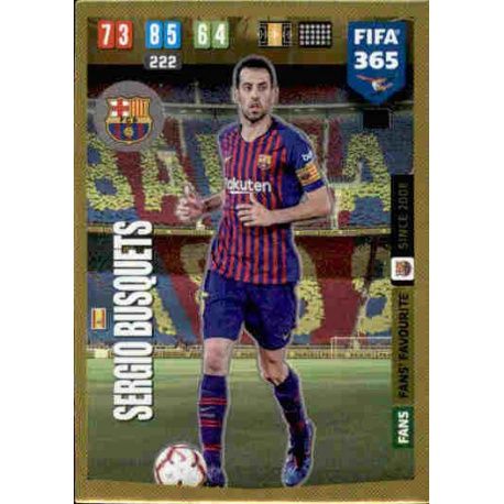 Sergio Busquets Fans Favourite Barcelona 102 FIFA 365 Adrenalyn XL 2020