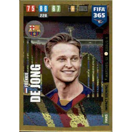 Frenkie de Jong Impact Signing Barcelona 103 FIFA 365 Adrenalyn XL 2020