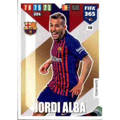 Jordi Alba Barcelona 110 FIFA 365 Adrenalyn XL 2020