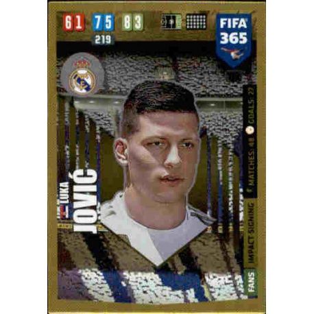 Luka Jović Impact Signing Real Madrid 122 FIFA 365 Adrenalyn XL 2020