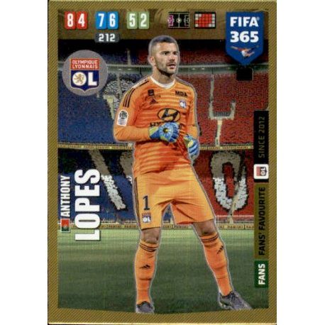 Anthony Lopes Fans Favourite Olympique Lyonnais 137 FIFA 365 Adrenalyn XL 2020