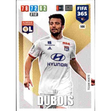 Léo Dubois Olympique Lyonnais 144 FIFA 365 Adrenalyn XL 2020