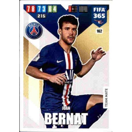 Juan Bernat PSG 162 FIFA 365 Adrenalyn XL 2020