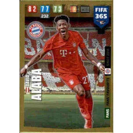 David Alaba Fans Favourite Bayern München 173 FIFA 365 Adrenalyn XL 2020