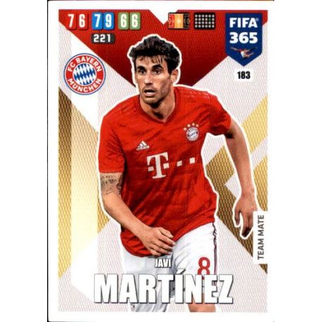 Javi Martínez Bayern München 183 FIFA 365 Adrenalyn XL 2020