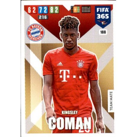 Kingsley Coman Bayern München 188 FIFA 365 Adrenalyn XL 2020