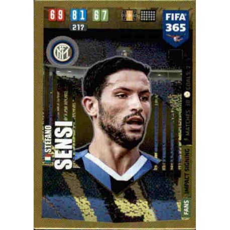 Stefano Sensi Impact Signing Inter Milan 229 FIFA 365 Adrenalyn XL 2020