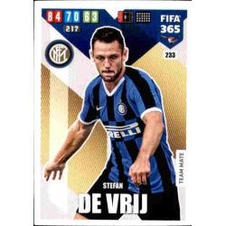 Stefan de Vrij Inter Milan 233 FIFA 365 Adrenalyn XL 2020