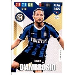 Danilo D’Ambrosio Inter Milan 234 FIFA 365 Adrenalyn XL 2020