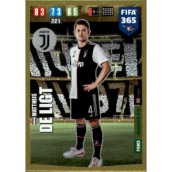 Matthijs de Ligt Wonder Kid Juventus 249 FIFA 365 Adrenalyn XL 2020