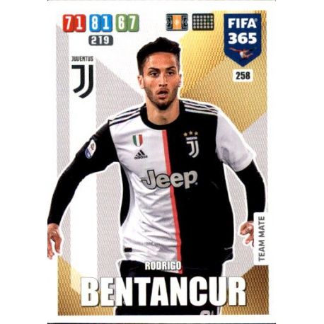 Rodrigo Bentancur Juventus 258 FIFA 365 Adrenalyn XL 2020