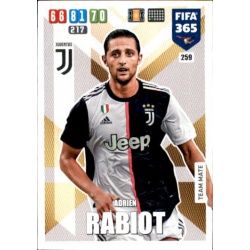 Adrien Rabiot Juventus 259 FIFA 365 Adrenalyn XL 2020