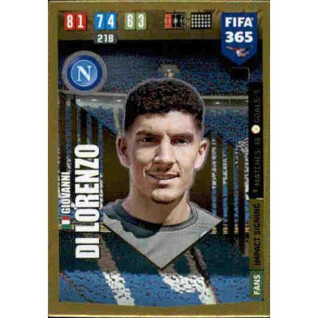 Giovanni Di Lorenzo Impact Signing SSC Napoli 265 FIFA 365 Adrenalyn XL 2020