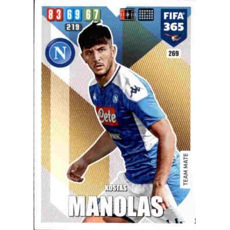 Kostas Manolas SSC Napoli 269 FIFA 365 Adrenalyn XL 2020