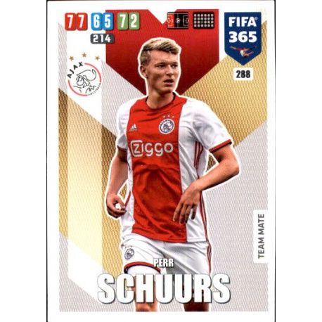 Perr Schuurs AFC Ajax 288 FIFA 365 Adrenalyn XL 2020