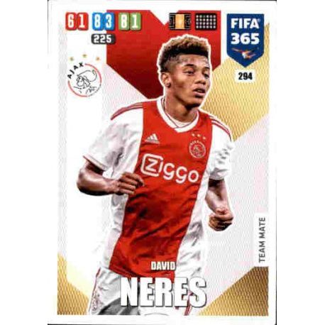 David Neres AFC Ajax 294 FIFA 365 Adrenalyn XL 2020