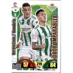 Sergio León / Sanabria Betis 90 Cards Básicas 2017-18