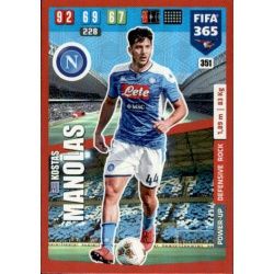 Kostas Manolas Defensive Rock Power-Up SSC Napoli 351 FIFA 365 Adrenalyn XL 2020