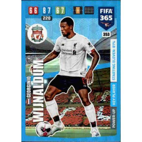 Georgini Wijnaldum Key Player Power-Up Liverpool 353 FIFA 365 Adrenalyn XL 2020