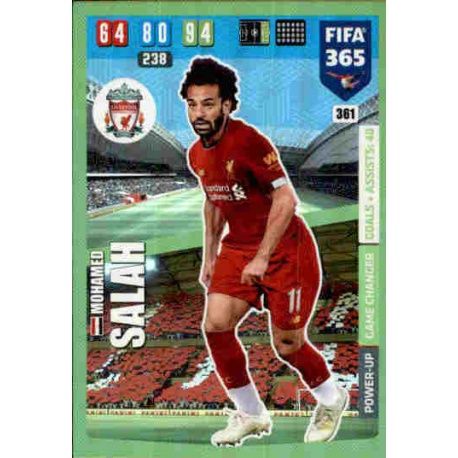 Mohamed Salah Game Changer Power-Up Liverpool 361 FIFA 365 Adrenalyn XL 2020