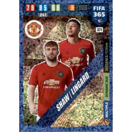 Shaw - Lingard Dynamic Duo Multiple Manchester United 371 FIFA 365 Adrenalyn XL 2020