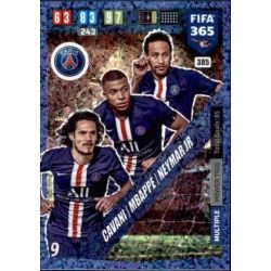 Cavani - Mbappé - Neymar Jr Power Trio Multiple PSG 385 FIFA 365 Adrenalyn XL 2020