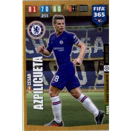 Cesar Aziplicueta Fans Favourite Chelsea 11 FIFA 365 Adrenalyn XL 2020