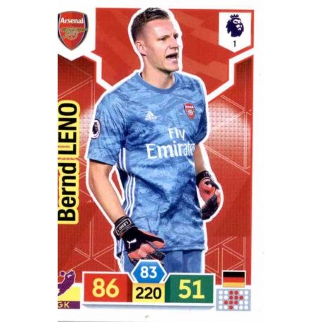 Bernd Leno Arsenal 1 Adrenalyn XL Premier League 2019-20