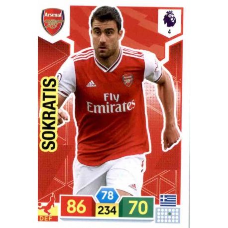 Sokratis Papastathopoulos Arsenal 4 Adrenalyn XL Premier League 2019-20