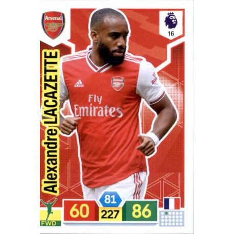 Alexandre Lacazette Arsenal 16 Adrenalyn XL Premier League 2019-20