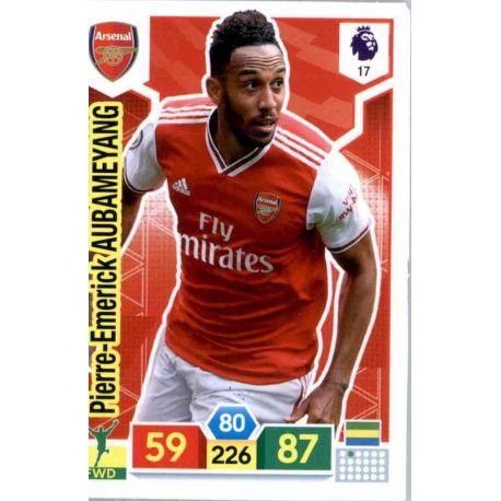 Pierre-Emerick Aubameyang Arsenal 17 Adrenalyn XL Premier League 2019-20