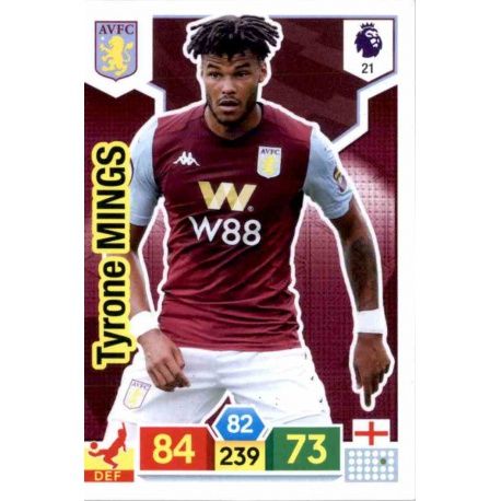 Tyrone Mings Aston Villa 21 Adrenalyn XL Premier League 2019-20