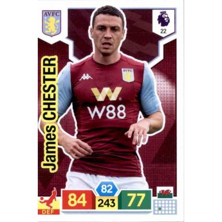 James Chester Aston Villa 22 Adrenalyn XL Premier League 2019-20