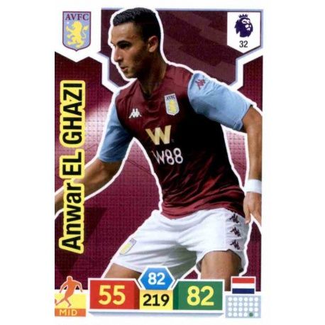 Anwar El Ghazi Aston Villa 32 Adrenalyn XL Premier League 2019-20