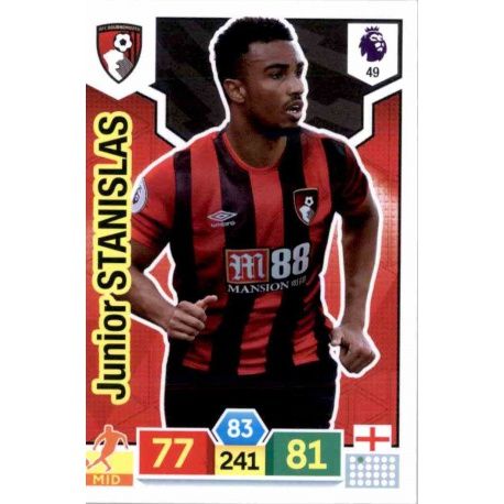 Junior Stanislas AFC Bournemouth 49 Adrenalyn XL Premier League 2019-20