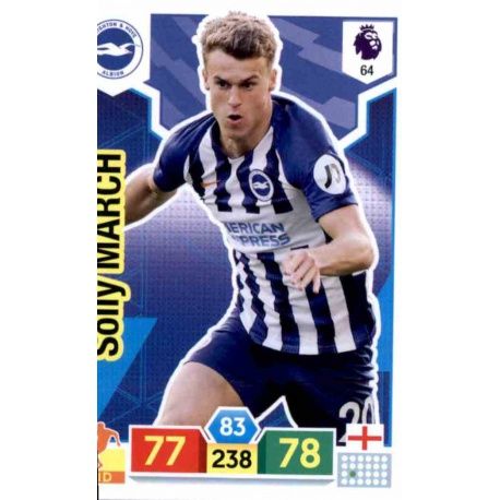 Solly March Brighton & Hove Albion 64 Adrenalyn XL Premier League 2019-20