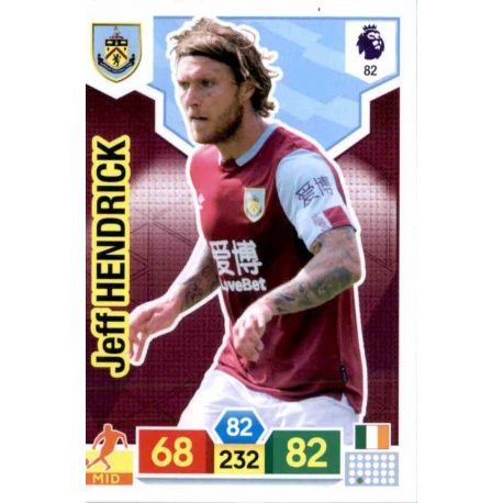 Jeff Hendrick Burnley 82 Adrenalyn XL Premier League 2019-20