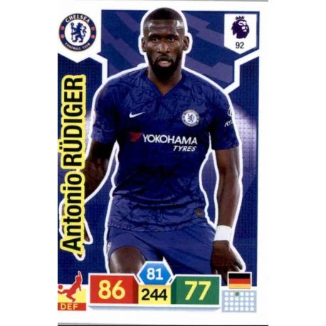 Antonio Rüdiger Chelsea 92 Adrenalyn XL Premier League 2019-20