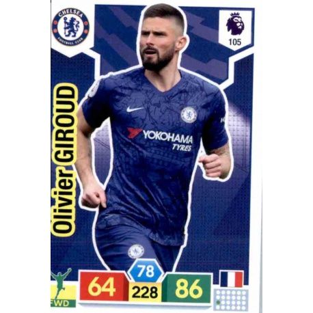 Olivier Giroud Chelsea 105 Adrenalyn XL Premier League 2019-20