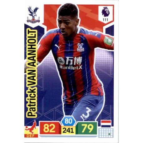 Patrick van Aanholt Crystal Palace 111 Adrenalyn XL Premier League 2019-20