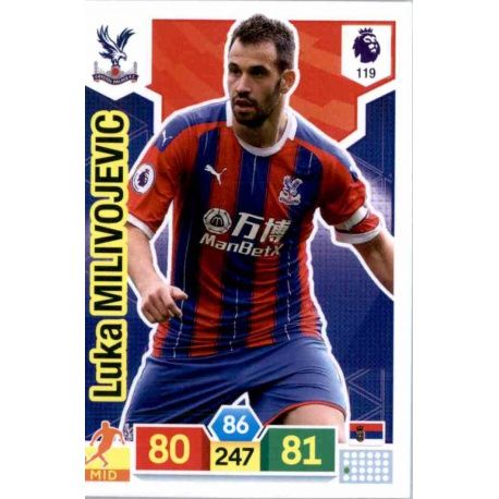 Luka Milivojević Crystal Palace 119 Adrenalyn XL Premier League 2019-20