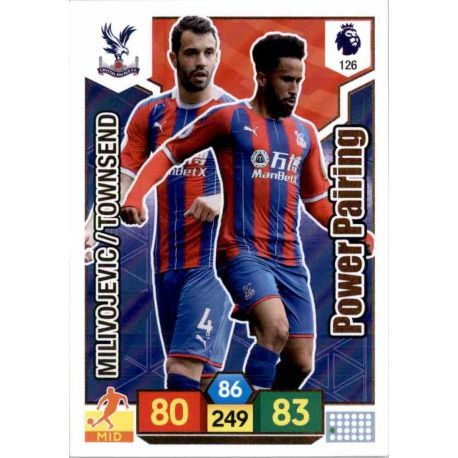 Luka Milivojević - Andros Townsend Crystal Palace 126 Adrenalyn XL Premier League 2019-20