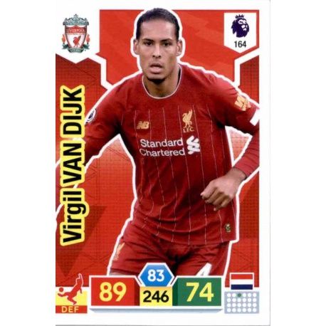Virgil van Dijk Liverpool 164 Adrenalyn XL Premier League 2019-20
