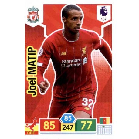 Joël Matip Liverpool 167 Adrenalyn XL Premier League 2019-20