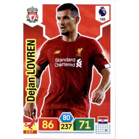 Dejan Lovren Liverpool 169 Adrenalyn XL Premier League 2019-20