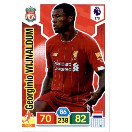 Georginio Wijnaldum Liverpool 170 Adrenalyn XL Premier League 2019-20