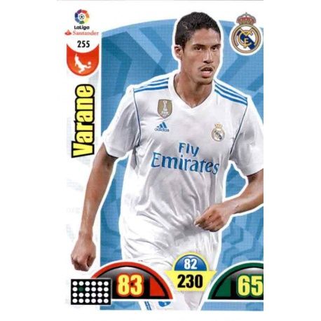 Varane Real Madrid 255 Cards Básicas 2017-18